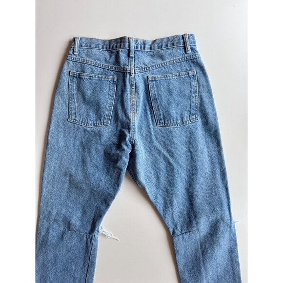 ONE TEASPOON Kingpins Medium Distressed Tapered Drop Crotch Jeans, Size XXS - Picture 9 of 16